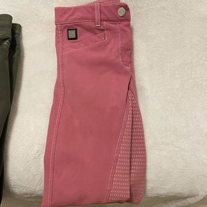 Equiline Full Seat Pink Denim